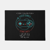 ゲーマーの贈遊り物が多おもしろいい ドアマット (正面)