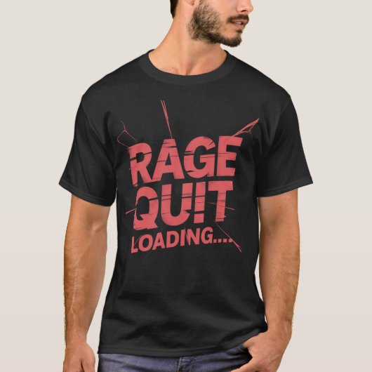 ゲーマーの進化とレイジクイット - 両面プリントゲーミングTシャツ Tシャツ (正面)