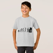 ゲーマーの進化-ゲームのビデオゲームのアーケードのギーク Tシャツ (正面フル)