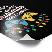 ゲーマーの間恋しく思にクリスマスになる可能性が最も高い フォトプリント            (角)