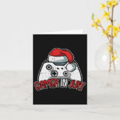 ゲーマーの7月のクリスマス ゲーミング ビデオゲーム コントローラ カード (黄色い花)