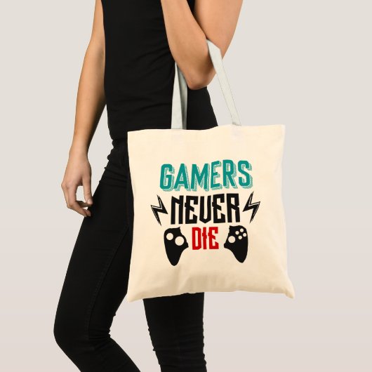 ゲーマーはゲームとともに永遠に トートバッグ (正面(商品))