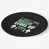 ゲーマーは年齢ではなく私はレベル上げ ペーパープレート (アングル)