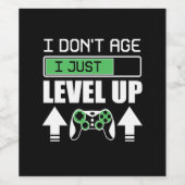 ゲーマーは年齢ではなく私はレベル上げ ワインラベル (シングルラベル)