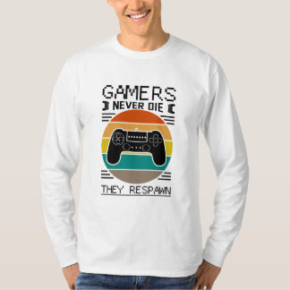 ゲーマーは彼らが呼吸して死ぬことはない Tシャツ