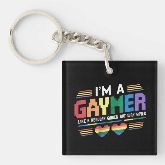ゲーマーは普通のゲーマーのように、しかしウェイゲーヤーゲーマー キーホルダー (正面)