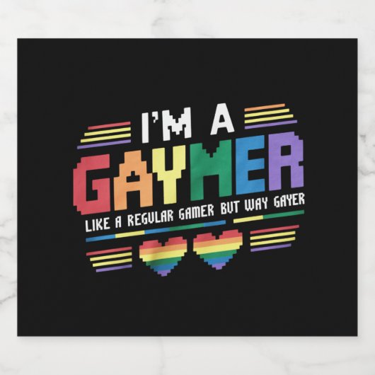 ゲーマーは普通のゲーマーのように、しかしウェイゲーヤーゲーマー ビールラベル (シングルラベル)