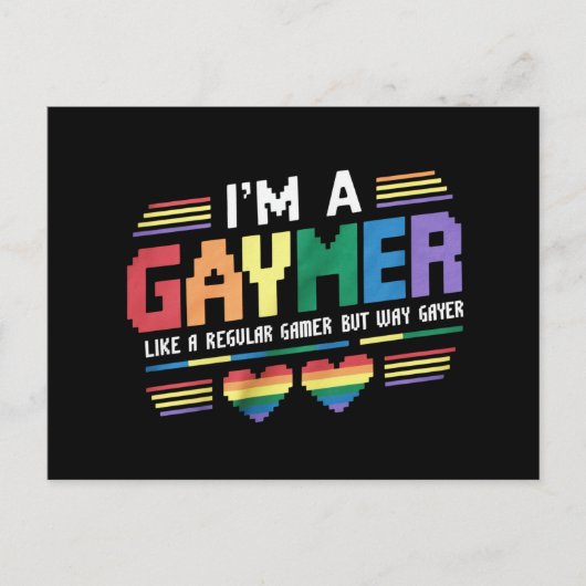ゲーマーは普通のゲーマーのように、しかしウェイゲーヤーゲーマー ポストカード (正面)