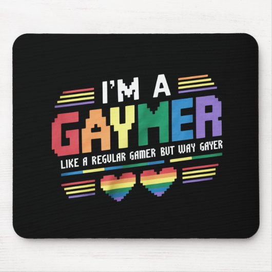 ゲーマーは普通のゲーマーのように、しかしウェイゲーヤーゲーマー マウスパッド (正面)