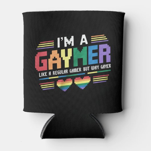 ゲーマーは普通のゲーマーのように、しかしウェイゲーヤーゲーマー 缶クーラー (正面)