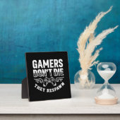 ゲーマーは死なない彼らが呼吸おもしろい、ビデオゲーム フォトプラーク (インサイチュ)