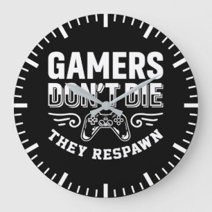 ゲーマーは死なない彼らが呼吸おもしろい、ビデオゲーム ラージ壁時計