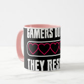 ゲーマーは死なない マグカップ (正面左)