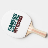 ゲーマーは決して…死にません 卓球ラケット (横)