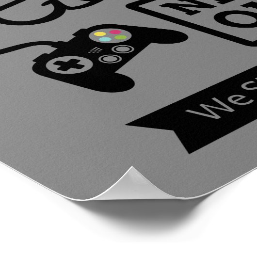 ゲーマーは決やめしてオタク系のユーモア ポスター (角)