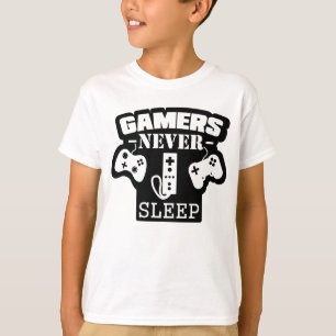 ゲーマーは眠らないおもしろい- Gaming T-Shirt for True Tシャツ