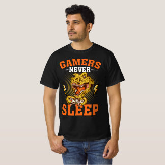 ゲーマーは眠らない Tシャツ