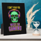 ゲーマーは私がゲームをしている間あなたを聞くことができない フォトプラーク (側面)