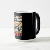 ゲーマーは私のコントローラーを置かざるを得なかった モーフィングマグカップ (正面右)