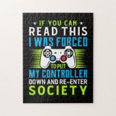 ゲーマーは私のコントローラーを置くことを強制された ジグソーパズル (縦)