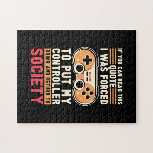 ゲーマーは私のコントローラーを置くことを強制された ジグソーパズル (横)