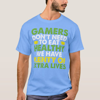 ゲーマーは80年代の赤い少年を食べる必要はない Tシャツ