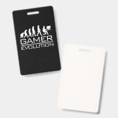 ゲーマーへのギフト | ゲーマーの進化 バッジ (正面＆裏面)