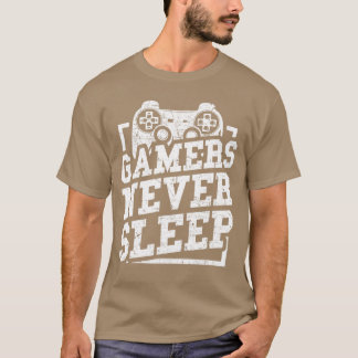 ゲーマーへのギフト 面白いゲーマーは寝ない ビデオゲーム G Tシャツ