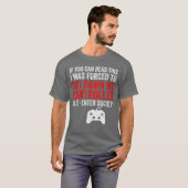 ゲーマーへの楽しいビデオゲームギフト コンピューターゲーム好きJo Tシャツ (正面フル)
