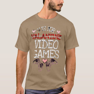 ゲーマーへの贈り物 Vの日 バレンタイン プレゼント Tシャツ