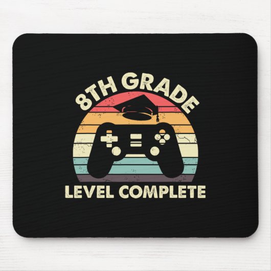 ゲーマーへの8年生(中学生)向けの卒業祝いギフト マウスパッド (正面)