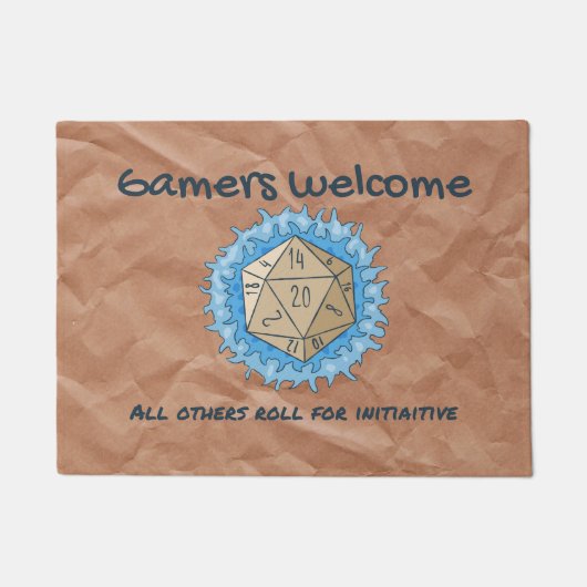 ゲーマーへようこそ ドアマット (正面)