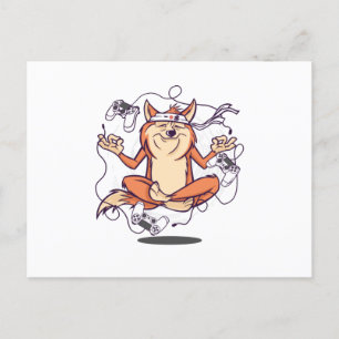 ゲーマーめい想犬 ポストカード