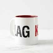 ゲーマーを倒す ツートーンマグカップ (正面左)