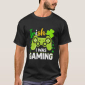 ゲーマーアイリッシュゲームズおもしろいサンパトリックのデイゲーマー Tシャツ (正面)