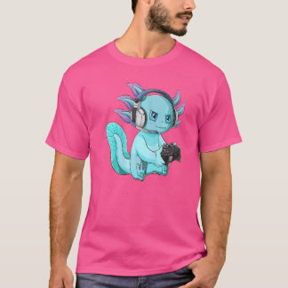 ゲーマーアクソロテルキュートAxolotlゲーミングビデオゲーマー1 Tシャツ