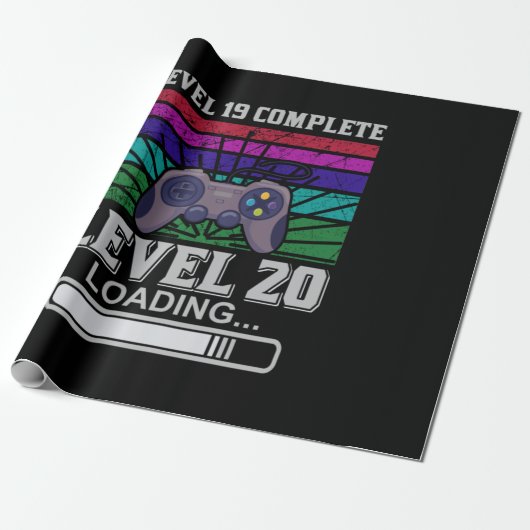 ゲーマーアートレベル20ロード ラッピングペーパー (アンロールド)