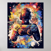 ゲーマーウォールアートポスター ポスター (正面)