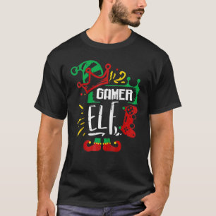 ゲーマーエルフの家族でお揃いクリスマスグループ Xmas パジャマ Tシャツ
