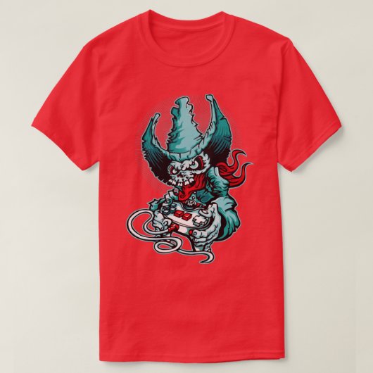 ゲーマーカウボーイスケルトン Tシャツ (デザイン正面)