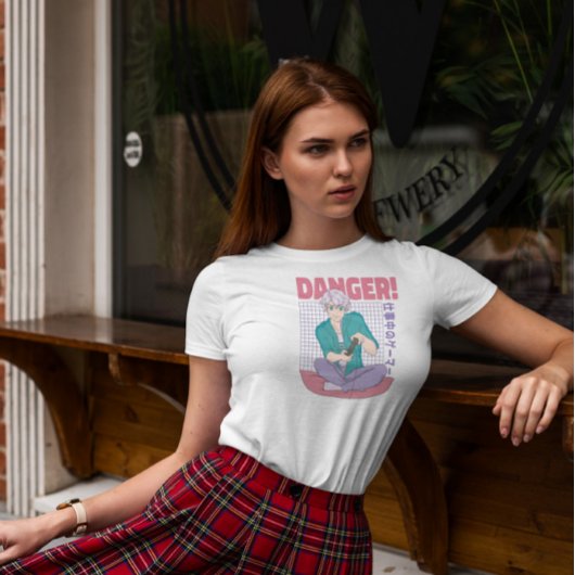 ゲーマーカッコいいアニメボーイ Tシャツ