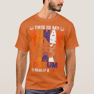 ゲーマーカボプキンハロウィーンのカボチャのちょうちん面白いハロウィンビデオ Tシャツ