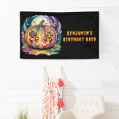 ゲーマーカラフルパンプキンハロウィーンバッシュ 横断幕 (インサイチュ)