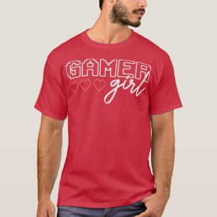 ゲーマーガールかわいいゲーミングビデオゲームストリーマーストリーム Tシャツ