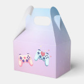 ゲーマーガールカラフルピンクビデオゲーム誕生日 フェイバーボックス (裏面サイド)