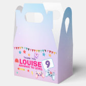 ゲーマーガールカラフルピンクビデオゲーム誕生日 フェイバーボックス (オープン)