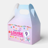 ゲーマーガールカラフルピンクビデオゲーム誕生日 フェイバーボックス (正面サイド)