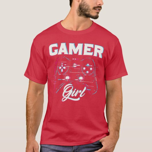 ゲーマーガールゲーミングフレンド Tシャツ (正面)