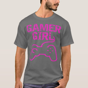 ゲーマーガールビデオゲーミングおもしろいノベルティファッションガール Tシャツ