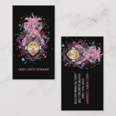 ゲーマーガールビデオゲームデザイナー 名刺 (正面/裏面)